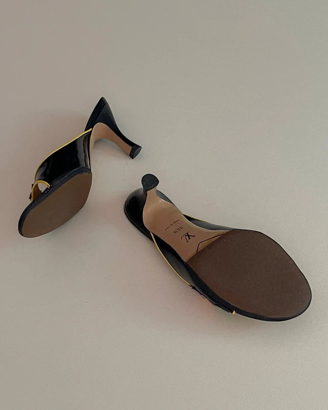 Louis Vuitton Patent Floral Mule, 36,5 (rare)